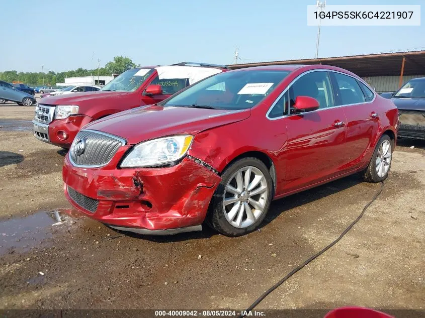 2012 Buick Verano Leather Group VIN: 1G4PS5SK6C4221907 Lot: 40009042