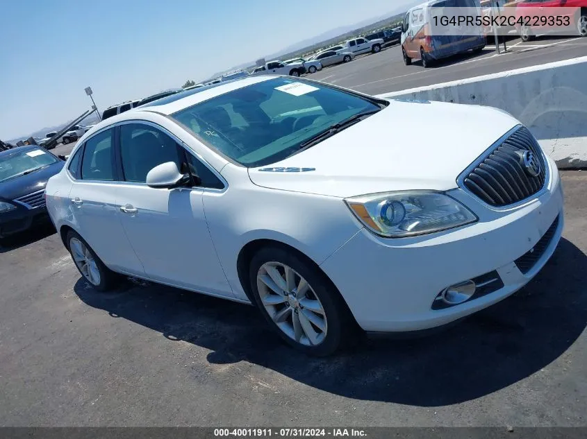 2012 Buick Verano Convenience Group VIN: 1G4PR5SK2C4229353 Lot: 40011911