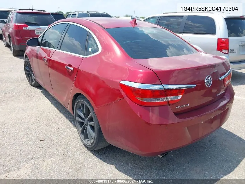 1G4PR5SK0C4170304 2012 Buick Verano Convenience Group