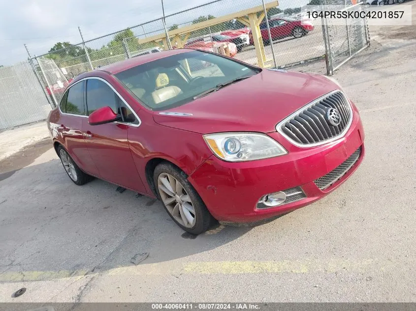 2012 Buick Verano Convenience Group VIN: 1G4PR5SK0C4201857 Lot: 40060411