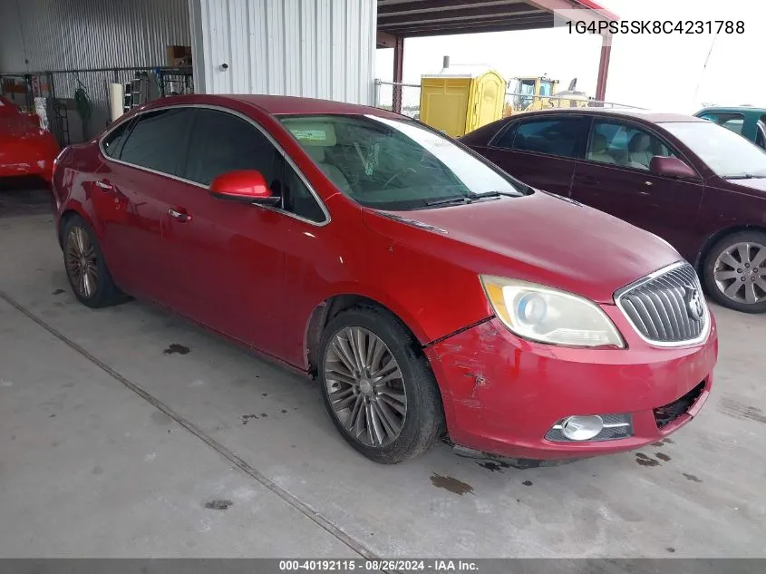 2012 Buick Verano Leather Group VIN: 1G4PS5SK8C4231788 Lot: 40192115