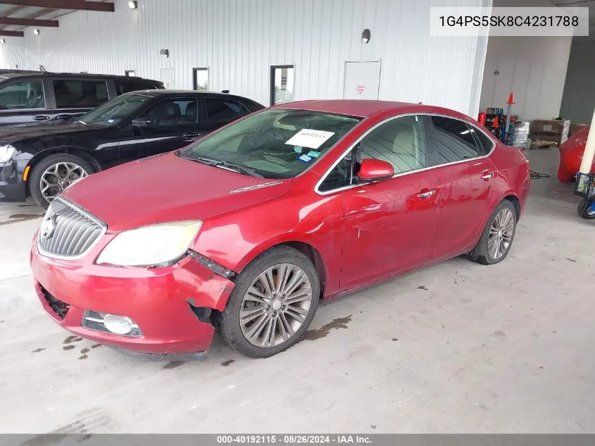 2012 Buick Verano Leather Group VIN: 1G4PS5SK8C4231788 Lot: 40192115