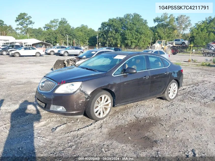 2012 Buick Verano Leather Group VIN: 1G4PS5SK7C4211791 Lot: 40208869