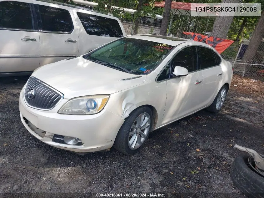 2012 Buick Verano Leather Group VIN: 1G4PS5SK5C4129008 Lot: 40216361