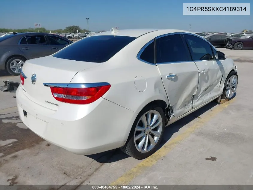 1G4PR5SKXC4189314 2012 Buick Verano Convenience Group