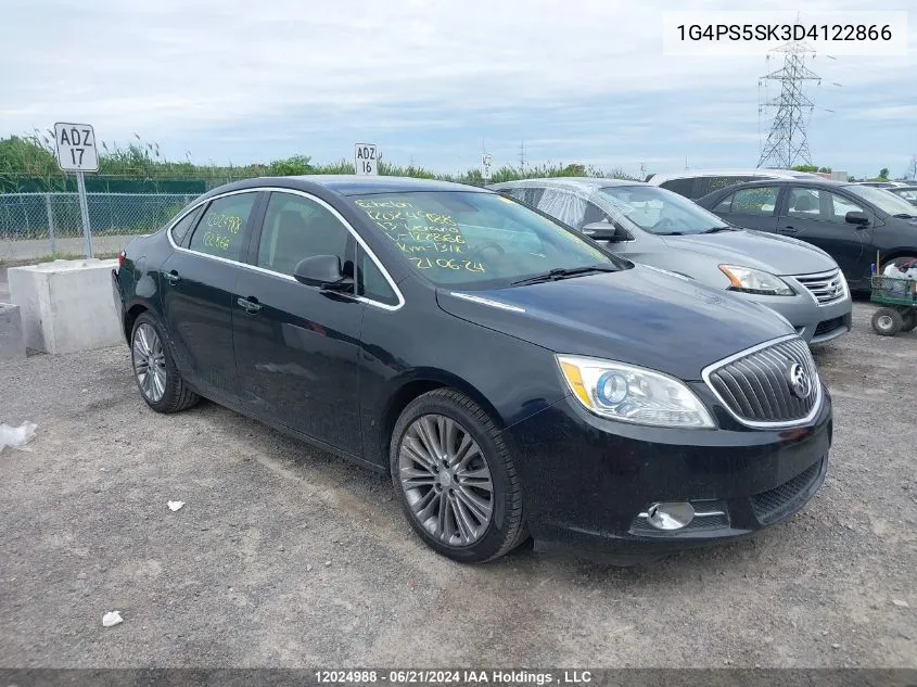 2013 Buick Verano VIN: 1G4PS5SK3D4122866 Lot: 12024988