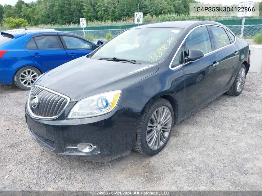 2013 Buick Verano VIN: 1G4PS5SK3D4122866 Lot: 12024988