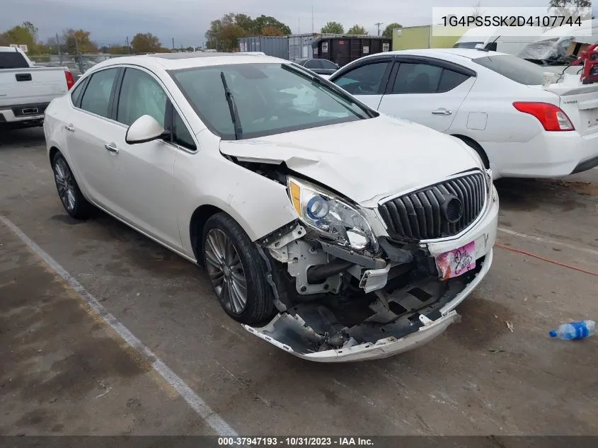 2013 Buick Verano Leather Group VIN: 1G4PS5SK2D4107744 Lot: 37947193