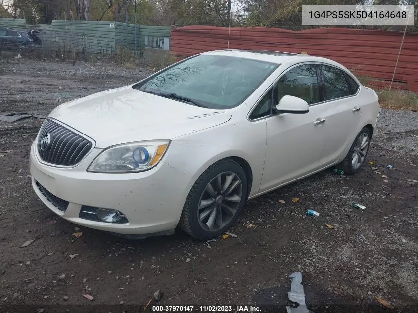 2013 Buick Verano Leather Group VIN: 1G4PS5SK5D4164648 Lot: 37970147