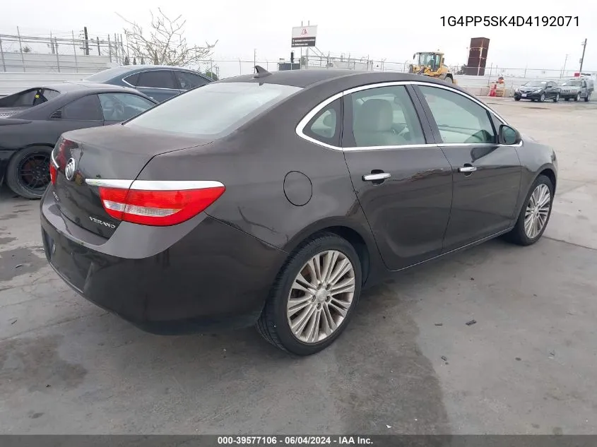 2013 Buick Verano VIN: 1G4PP5SK4D4192071 Lot: 39577106