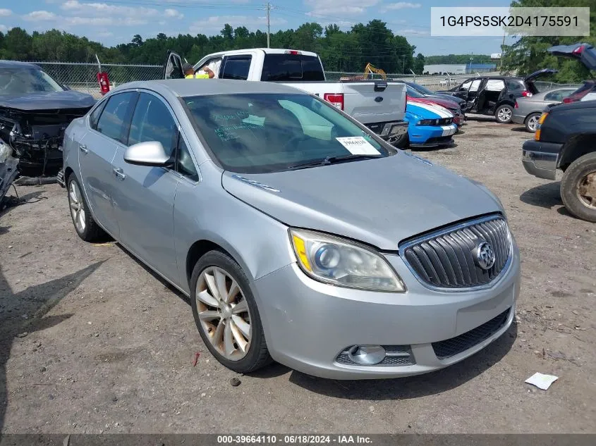 2013 Buick Verano Leather Group VIN: 1G4PS5SK2D4175591 Lot: 39664110