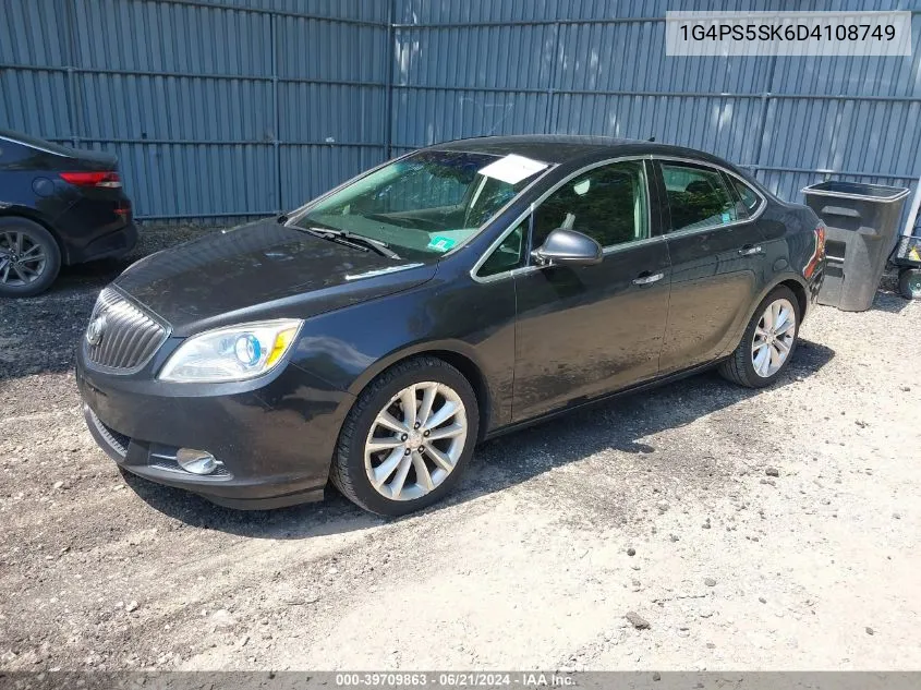 2013 Buick Verano Leather Group VIN: 1G4PS5SK6D4108749 Lot: 39709863