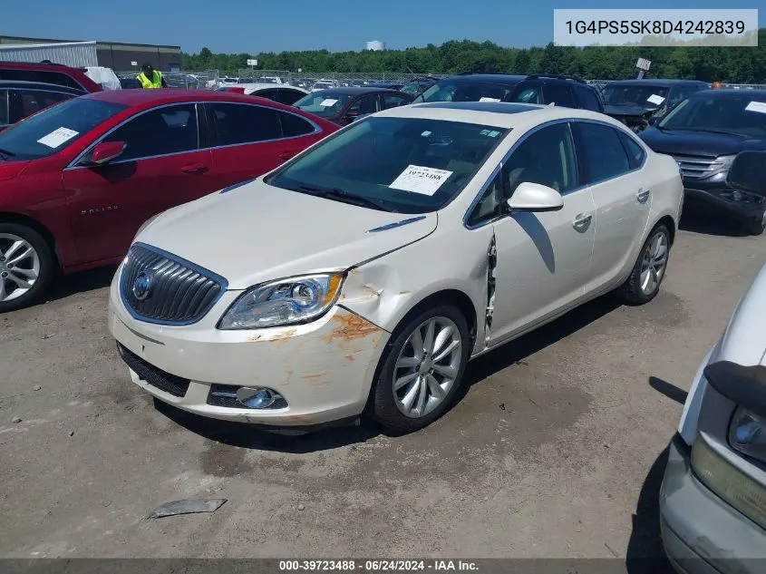 2013 Buick Verano Leather Group VIN: 1G4PS5SK8D4242839 Lot: 39723488