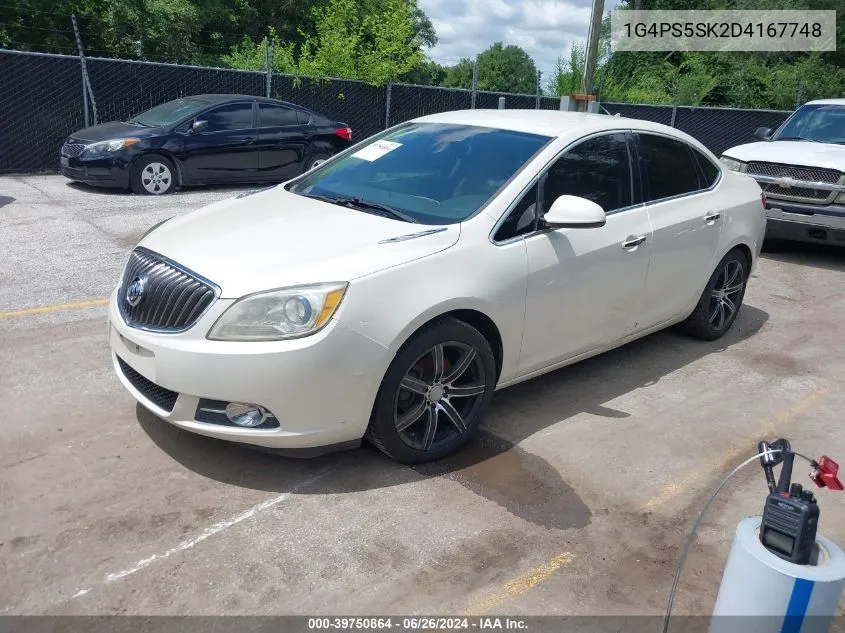 2013 Buick Verano Leather Group VIN: 1G4PS5SK2D4167748 Lot: 39750864