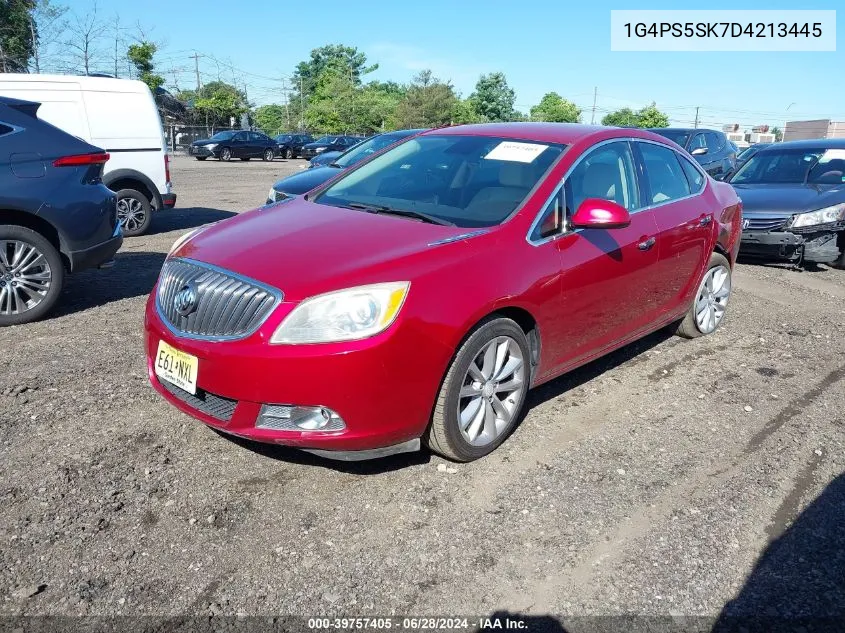 2013 Buick Verano Leather Group VIN: 1G4PS5SK7D4213445 Lot: 39757405