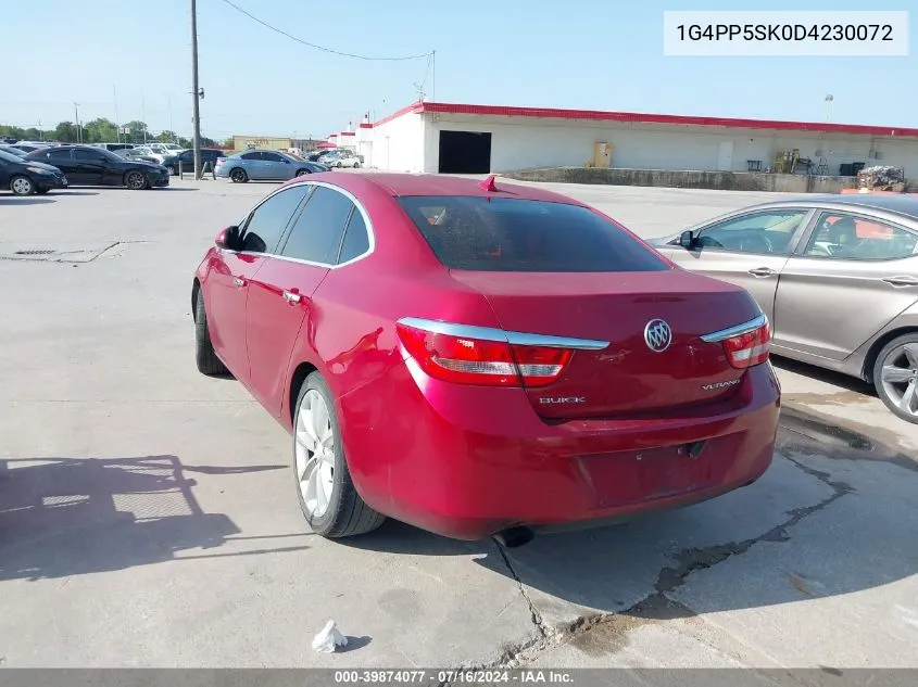 2013 Buick Verano VIN: 1G4PP5SK0D4230072 Lot: 39874077