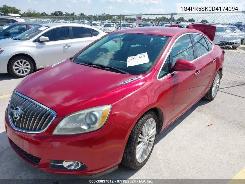 2013 Buick Verano Convenience Group VIN: 1G4PR5SK0D4174094 Lot: 39897612