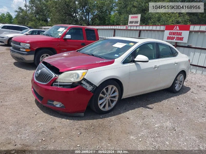 2013 Buick Verano Leather Group VIN: 1G4PS5SK3D4168956 Lot: 39992411