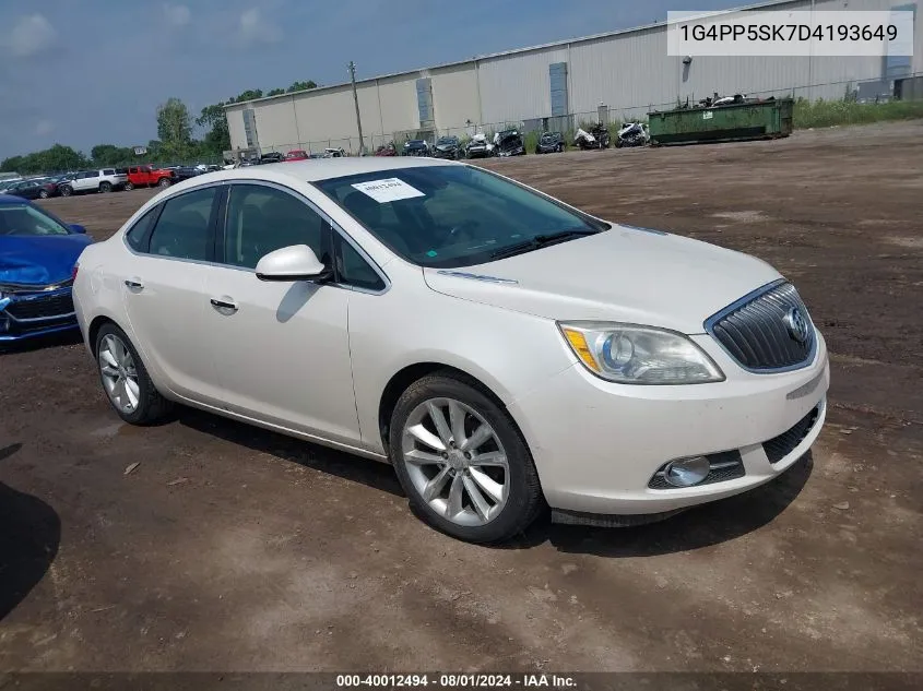 2013 Buick Verano VIN: 1G4PP5SK7D4193649 Lot: 40012494