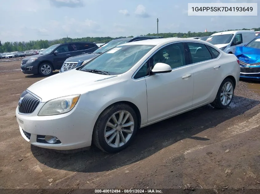 2013 Buick Verano VIN: 1G4PP5SK7D4193649 Lot: 40012494