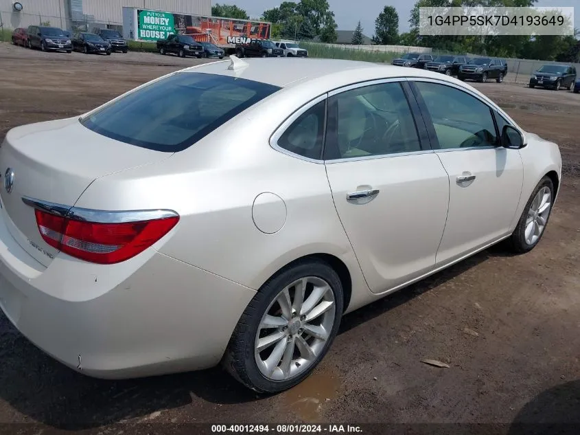 2013 Buick Verano VIN: 1G4PP5SK7D4193649 Lot: 40012494