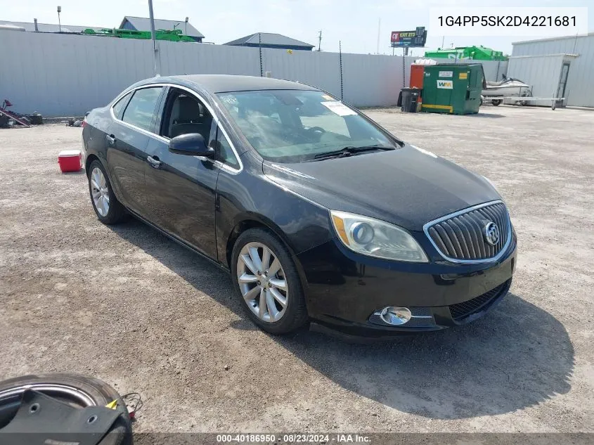 2013 Buick Verano VIN: 1G4PP5SK2D4221681 Lot: 40186950