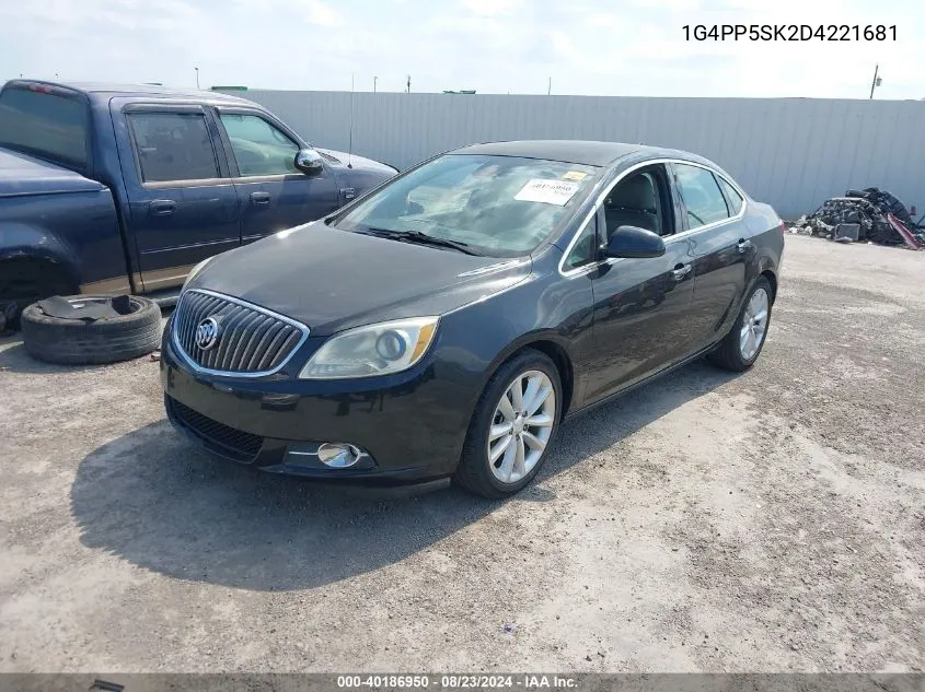 2013 Buick Verano VIN: 1G4PP5SK2D4221681 Lot: 40186950