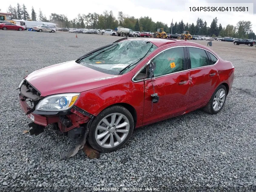 2013 Buick Verano Leather Group VIN: 1G4PS5SK4D4110581 Lot: 40283592