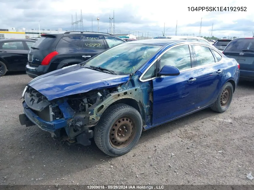 2014 Buick Verano VIN: 1G4PP5SK1E4192952 Lot: 12009018