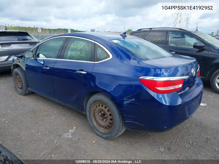 1G4PP5SK1E4192952 2014 Buick Verano