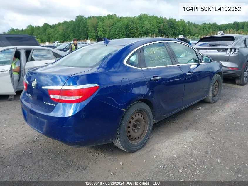 2014 Buick Verano VIN: 1G4PP5SK1E4192952 Lot: 12009018