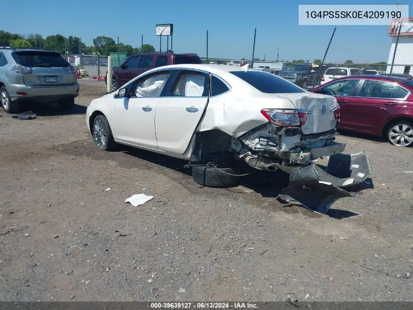 1G4PS5SK0E4209190 2014 Buick Verano Leather Group