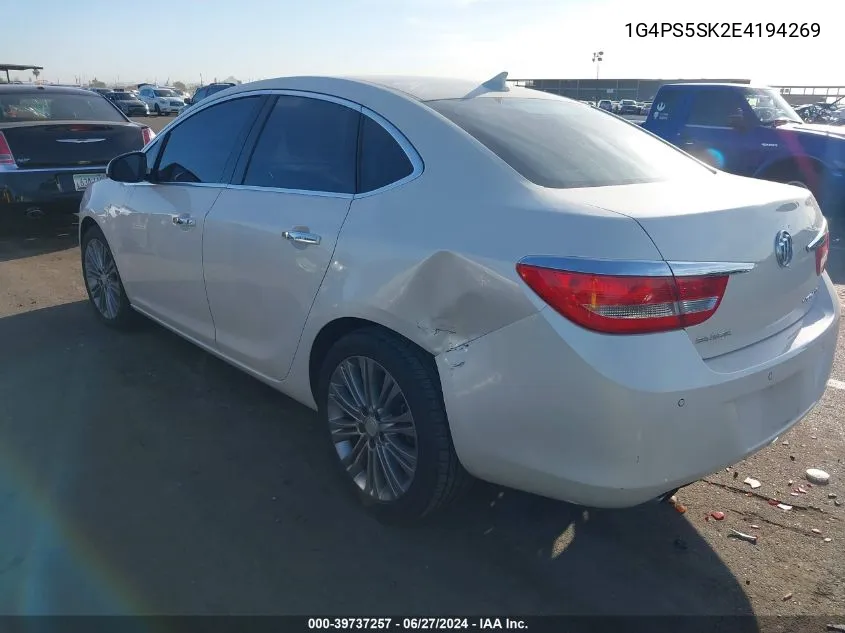 2014 Buick Verano VIN: 1G4PS5SK2E4194269 Lot: 39737257