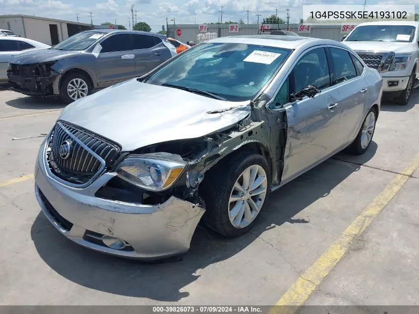 2014 Buick Verano Leather Group VIN: 1G4PS5SK5E4193102 Lot: 39826073