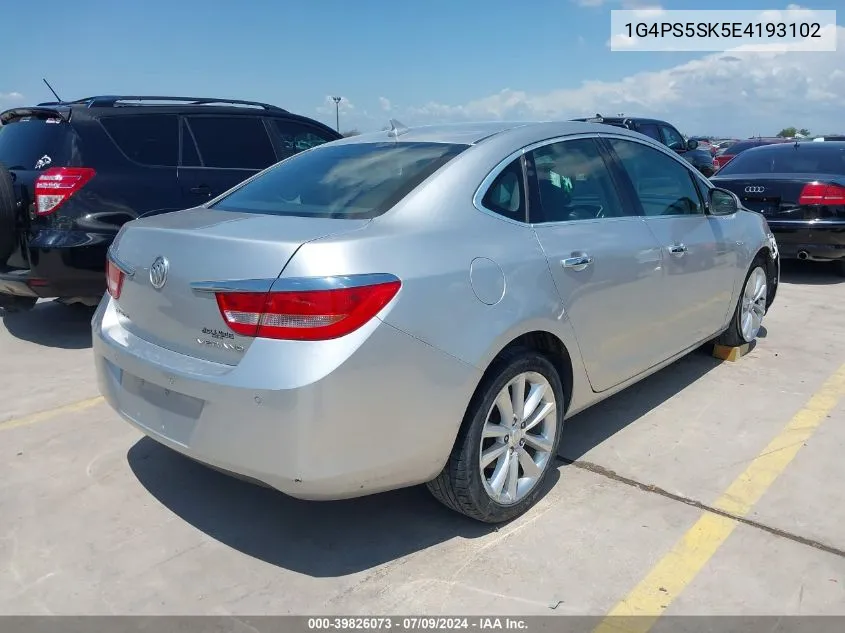 2014 Buick Verano Leather Group VIN: 1G4PS5SK5E4193102 Lot: 39826073