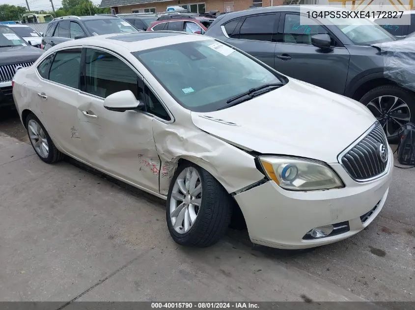 2014 Buick Verano Leather Group VIN: 1G4PS5SKXE4172827 Lot: 40015790