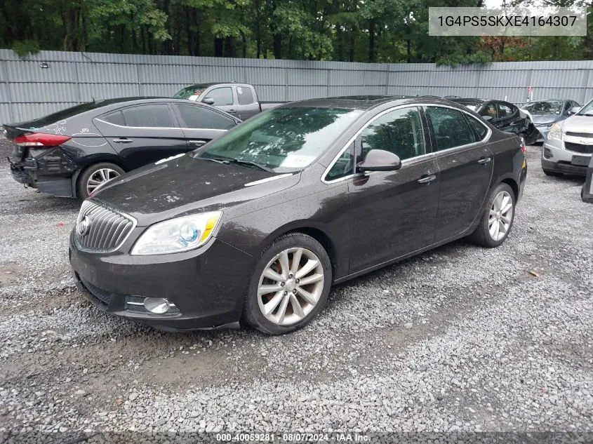 2014 Buick Verano Leather Group VIN: 1G4PS5SKXE4164307 Lot: 40059281