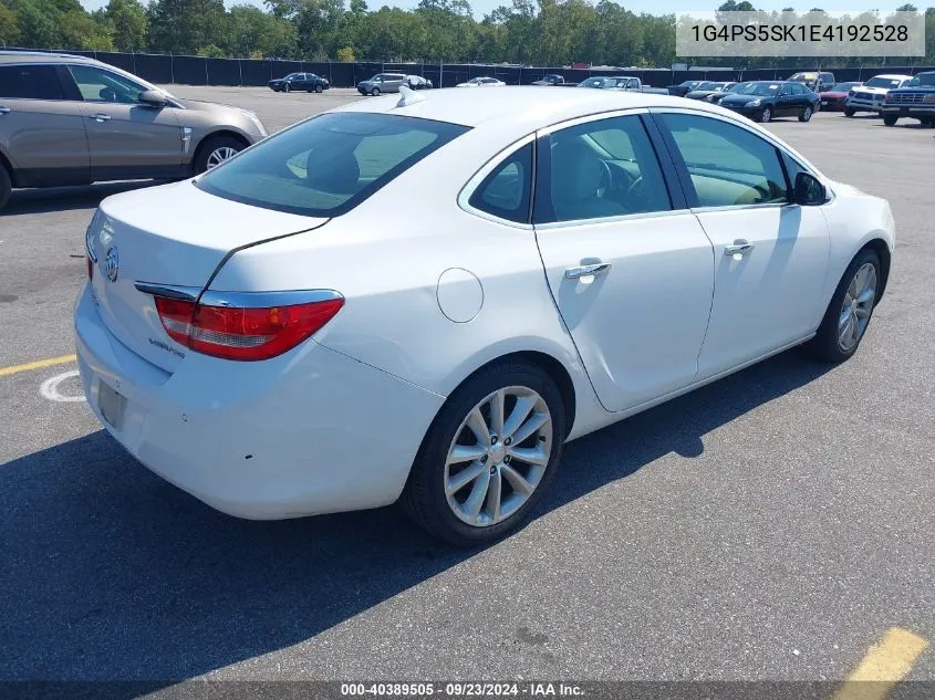 2014 Buick Verano Leather Group VIN: 1G4PS5SK1E4192528 Lot: 40389505