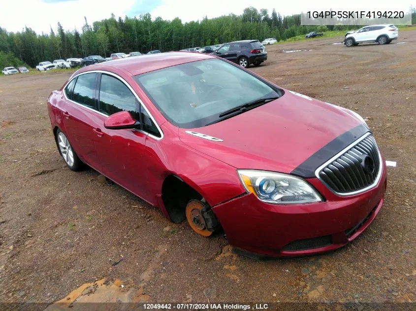 2015 Buick Verano VIN: 1G4PP5SK1F4194220 Lot: 12049442