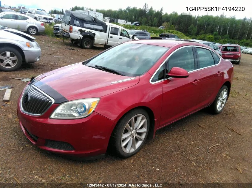 2015 Buick Verano VIN: 1G4PP5SK1F4194220 Lot: 12049442