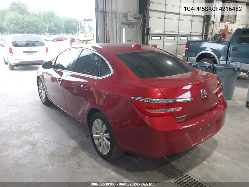 2015 Buick Verano VIN: 1G4PP5SK0F4216482 Lot: 39538306