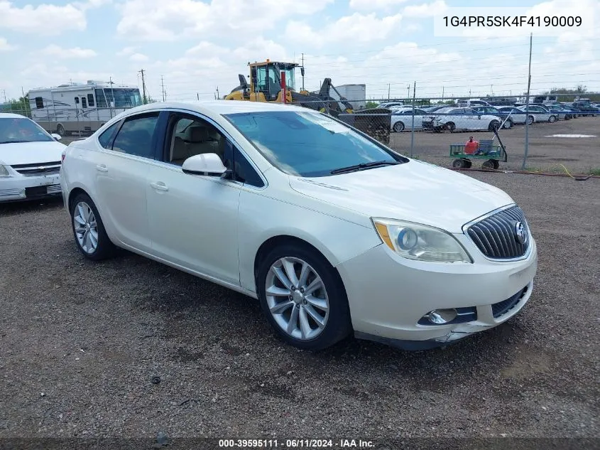 2015 Buick Verano Convenience Group VIN: 1G4PR5SK4F4190009 Lot: 39595111