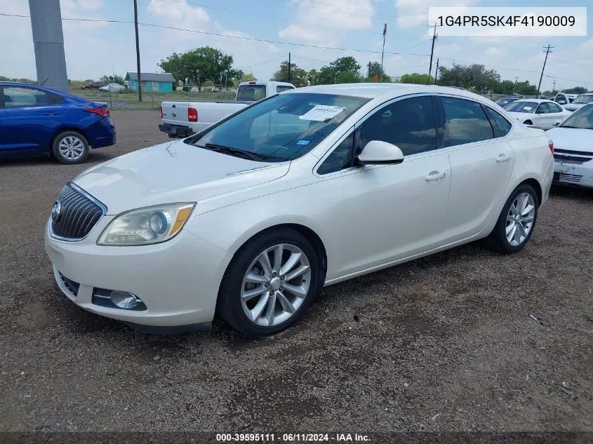 2015 Buick Verano Convenience Group VIN: 1G4PR5SK4F4190009 Lot: 39595111