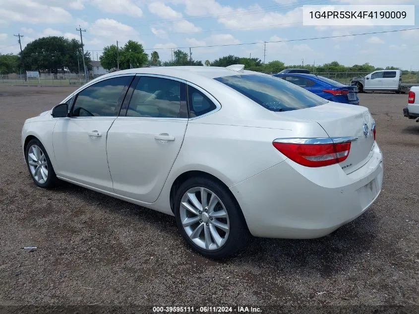 2015 Buick Verano Convenience Group VIN: 1G4PR5SK4F4190009 Lot: 39595111