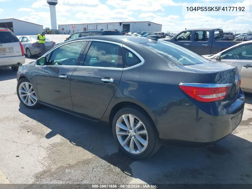 2015 Buick Verano Leather Group VIN: 1G4PS5SK5F4177192 Lot: 39611656