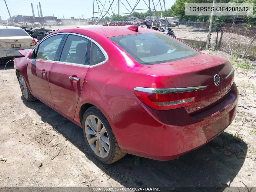 2015 Buick Verano Leather Group VIN: 1G4PS5SK3F4208682 Lot: 39632536