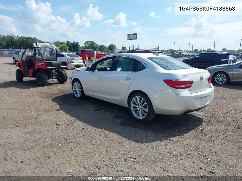 2015 Buick Verano Leather Group VIN: 1G4PS5SK0F4183563 Lot: 39706250