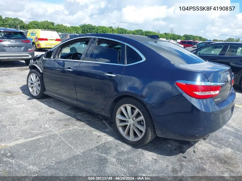 2015 Buick Verano Leather Group VIN: 1G4PS5SK8F4190857 Lot: 39723749