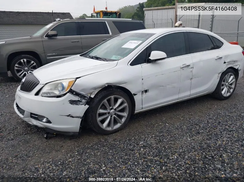 2015 Buick Verano Leather Group VIN: 1G4PS5SK5F4160408 Lot: 39923015