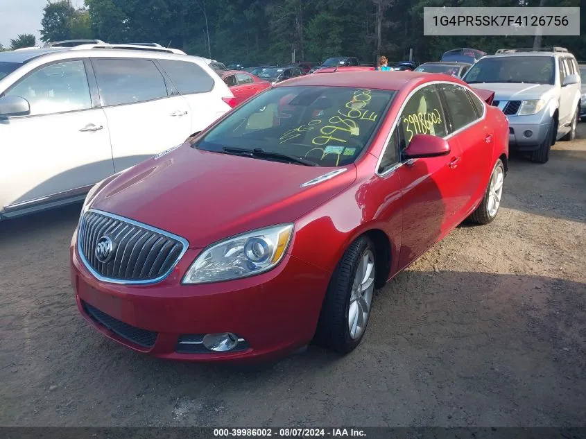 2015 Buick Verano Convenience Group VIN: 1G4PR5SK7F4126756 Lot: 39986002